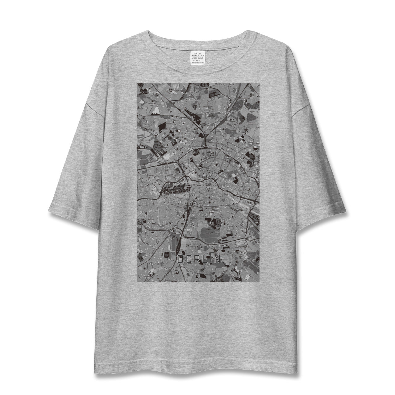 【ベルリン(ドイツ)】地図柄ビッグシルエットTシャツ