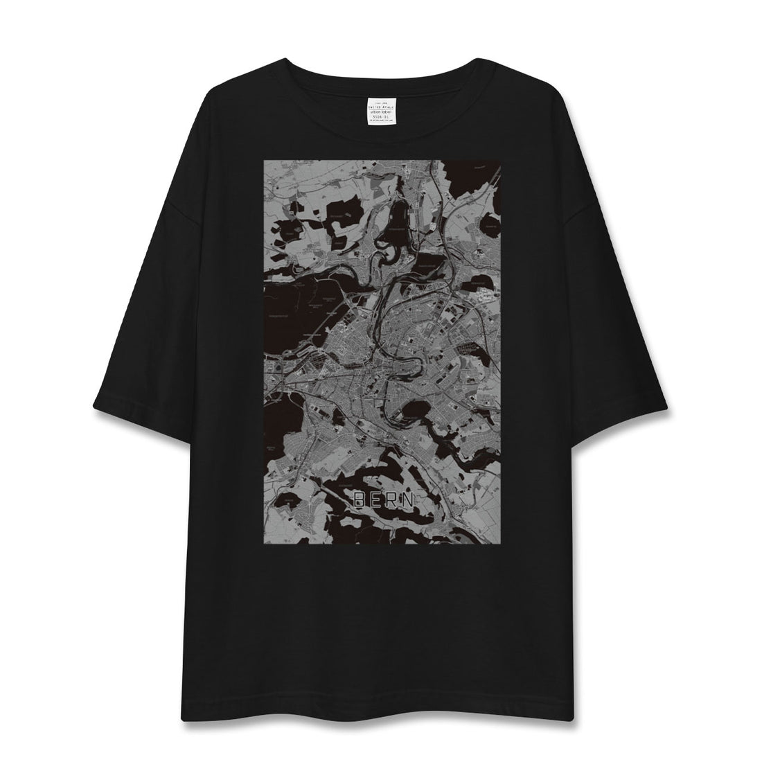 【ベルン(スイス)】地図柄ビッグシルエットTシャツ
