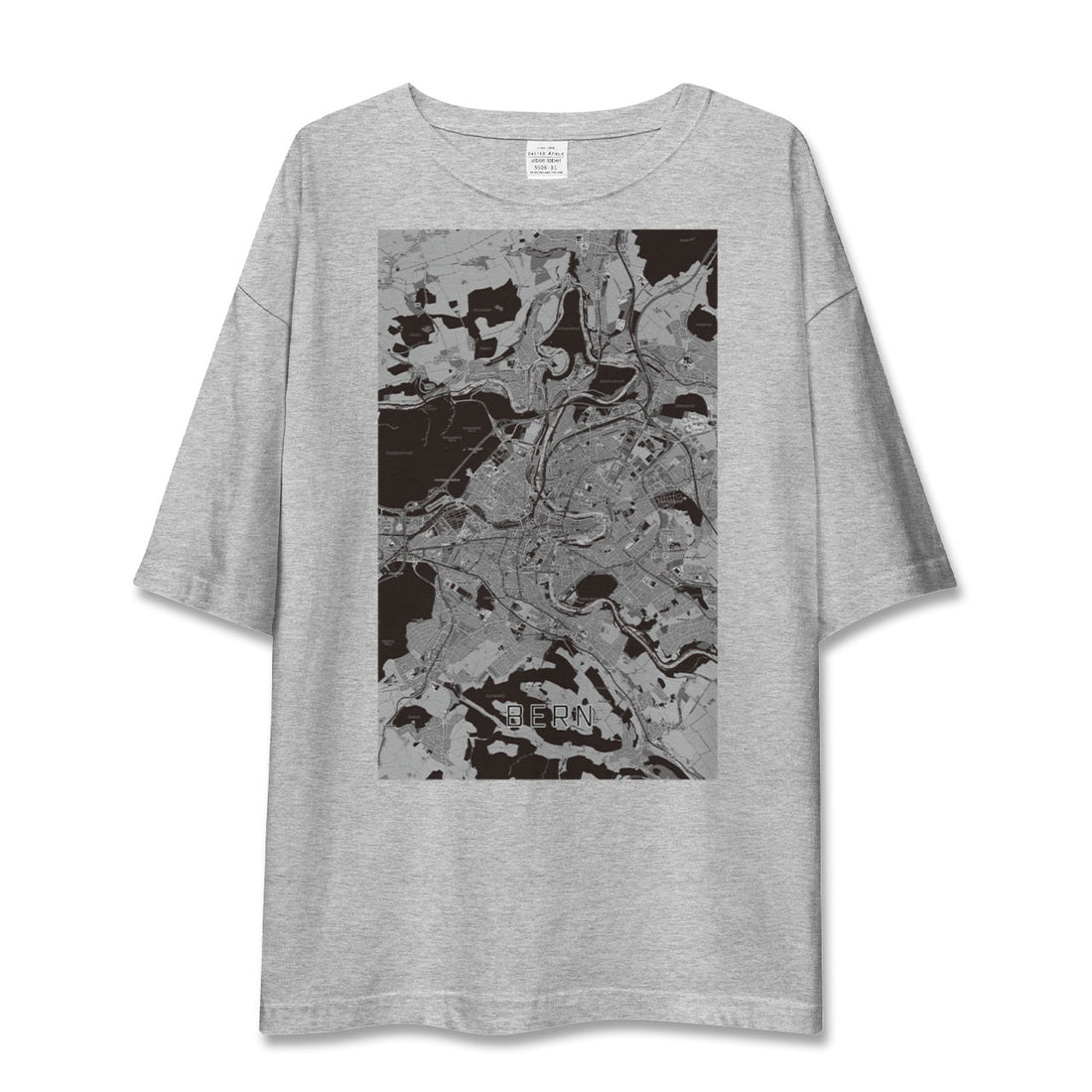 【ベルン(スイス)】地図柄ビッグシルエットTシャツ
