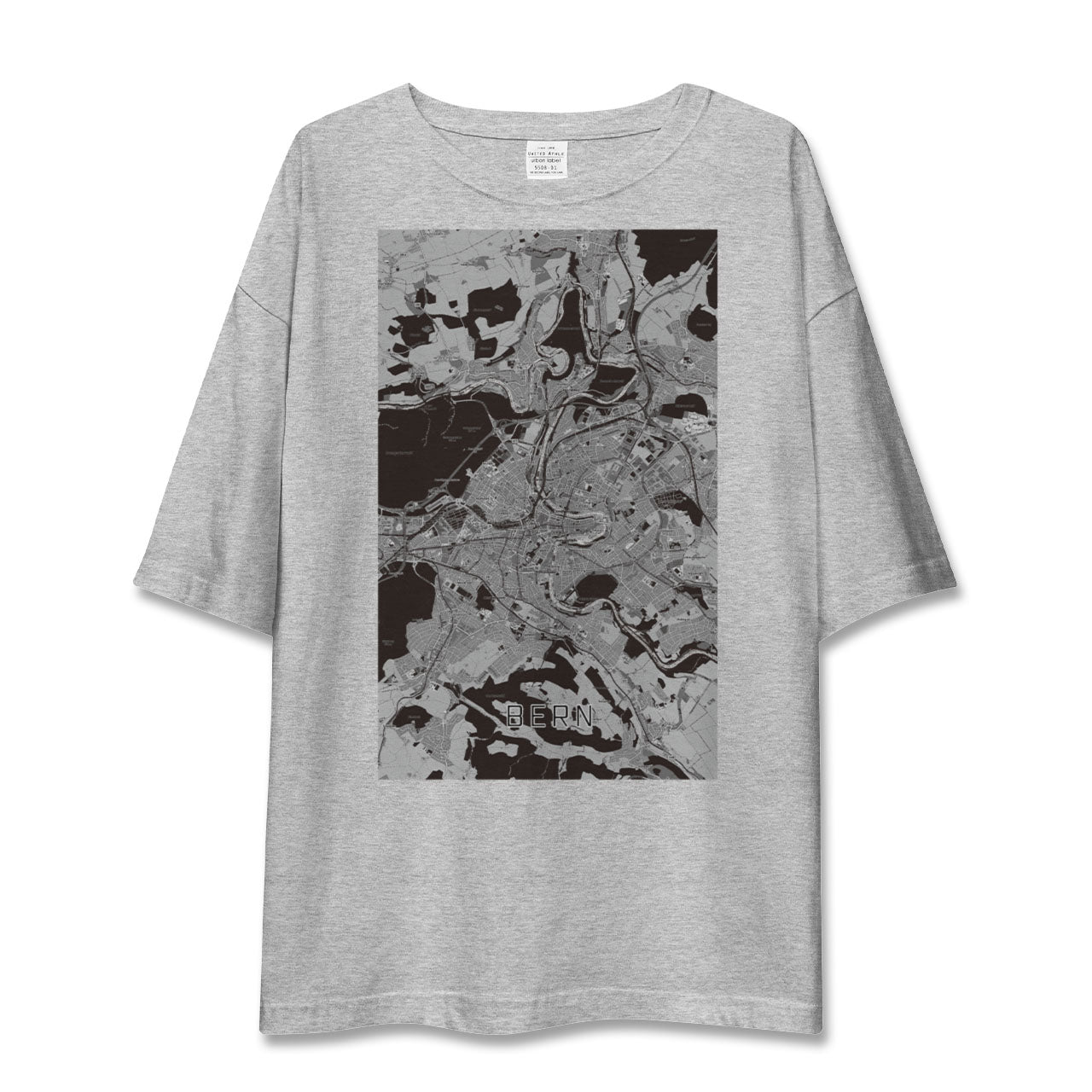 【ベルン(スイス)】地図柄ビッグシルエットTシャツ