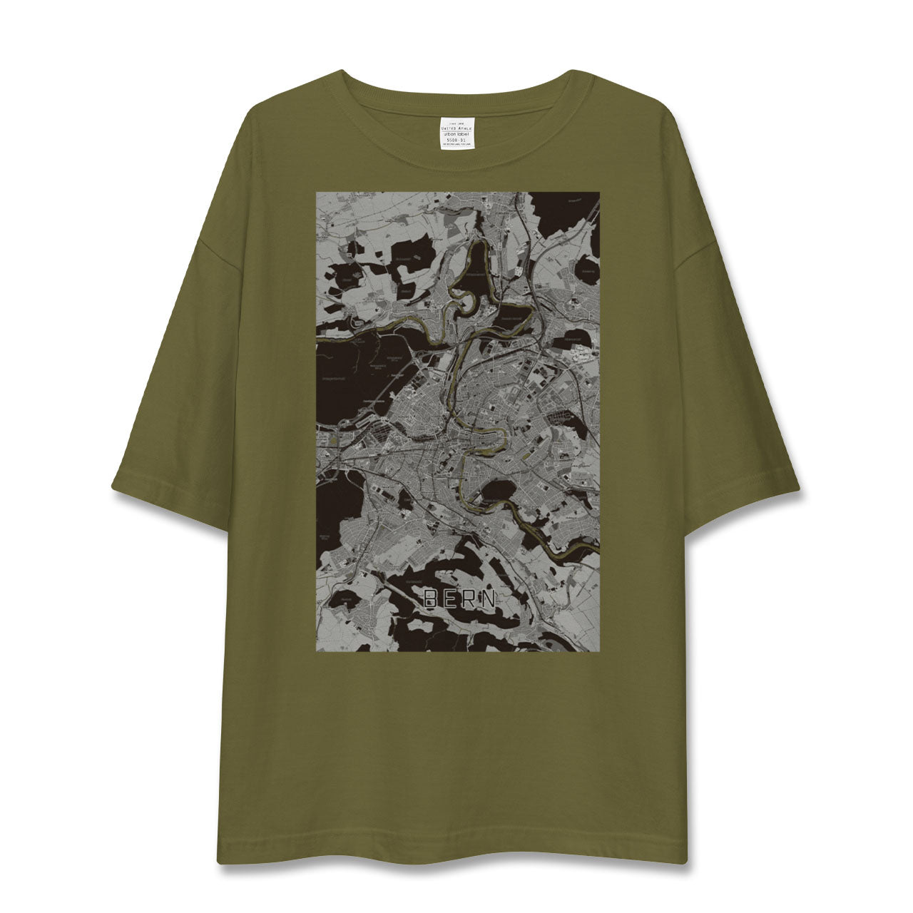 【ベルン(スイス)】地図柄ビッグシルエットTシャツ