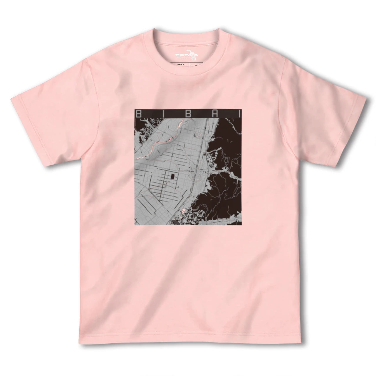 【美唄(北海道)】地図柄ヘビーウェイトTシャツ