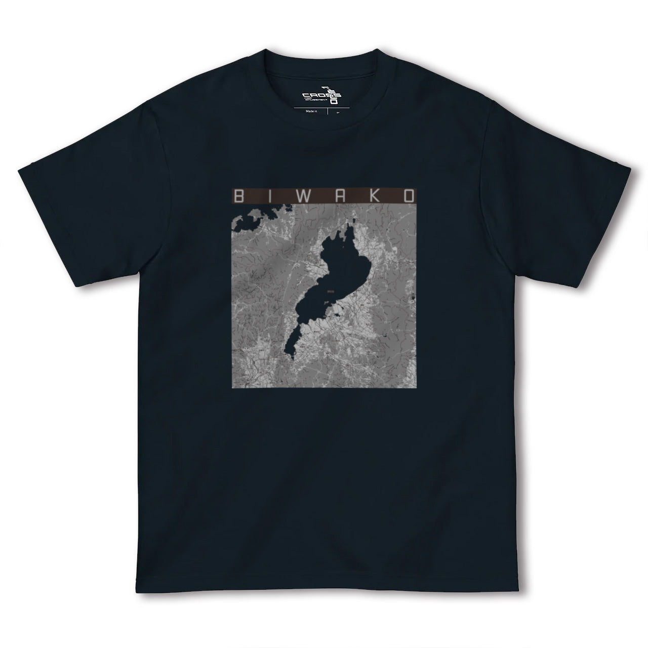 【琵琶湖2(滋賀県)】地図柄ヘビーウェイトTシャツ