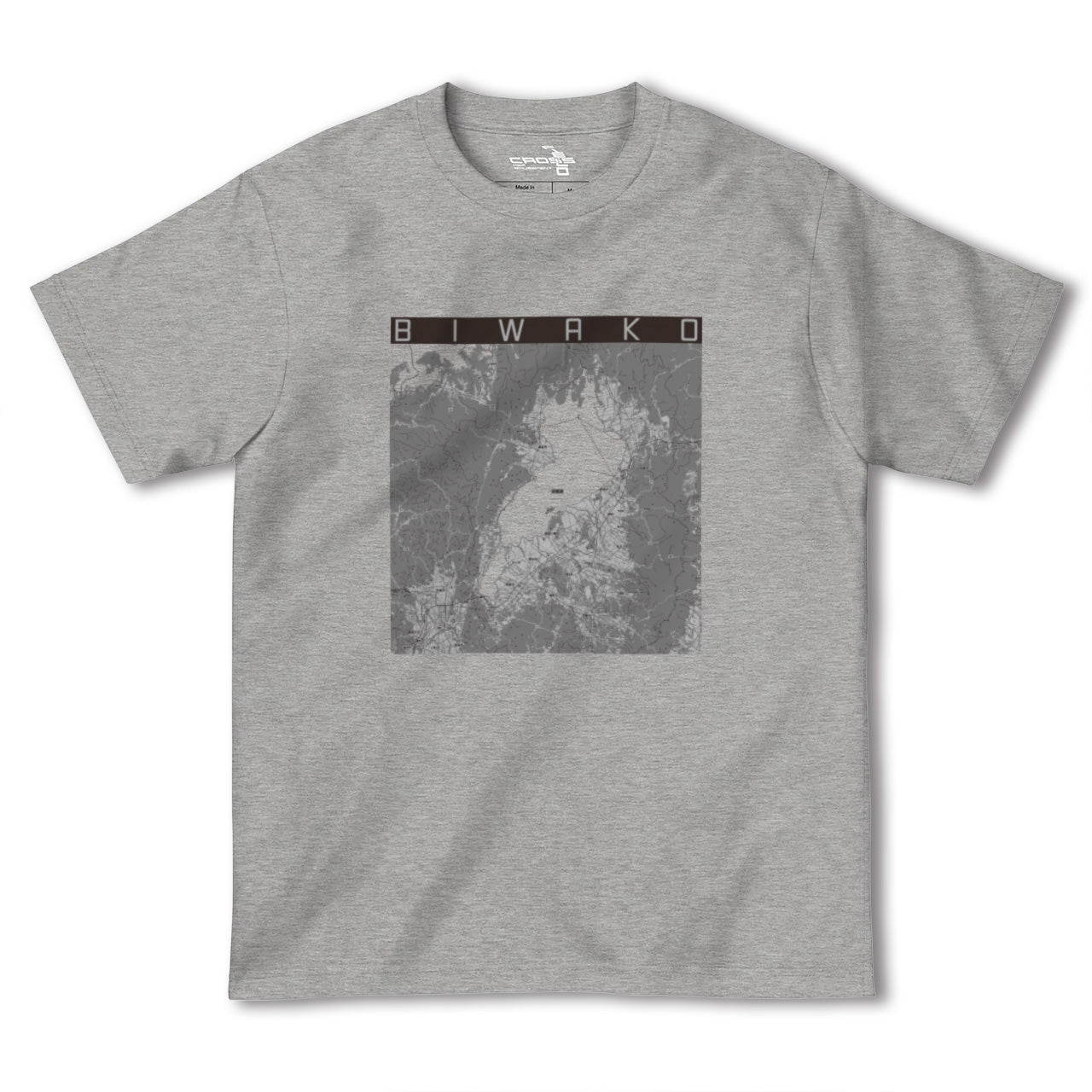 【琵琶湖2(滋賀県)】地図柄ヘビーウェイトTシャツ