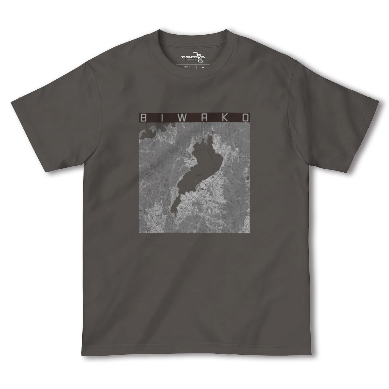 【琵琶湖2(滋賀県)】地図柄ヘビーウェイトTシャツ