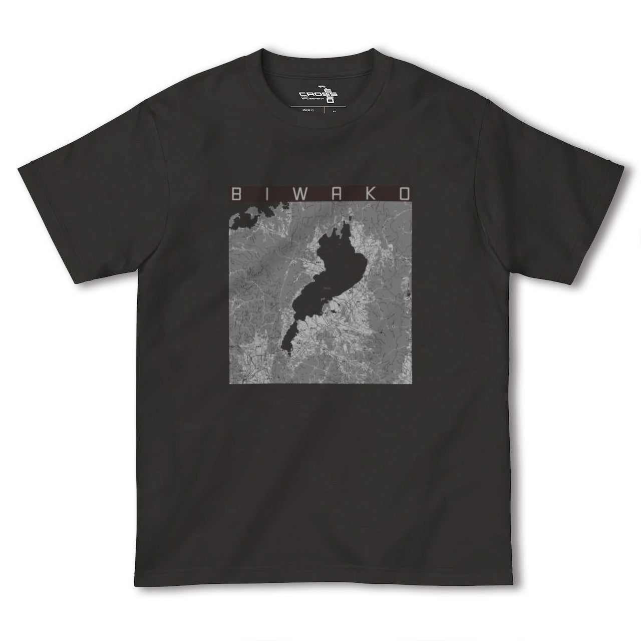 【琵琶湖2(滋賀県)】地図柄ヘビーウェイトTシャツ