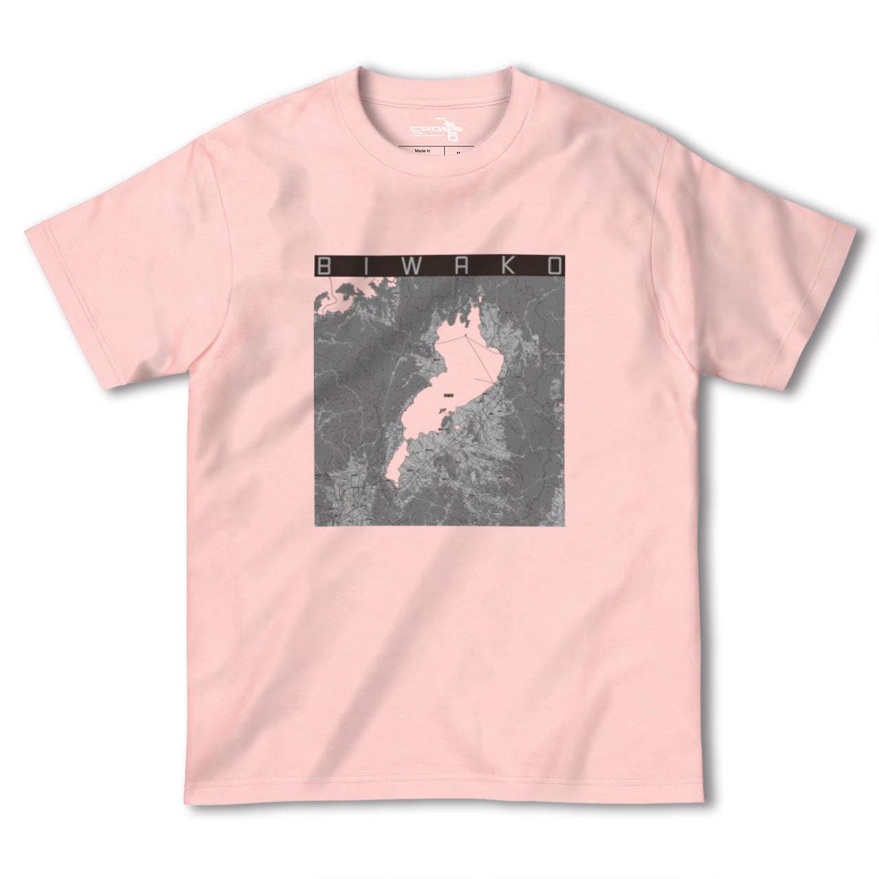 【琵琶湖2(滋賀県)】地図柄ヘビーウェイトTシャツ