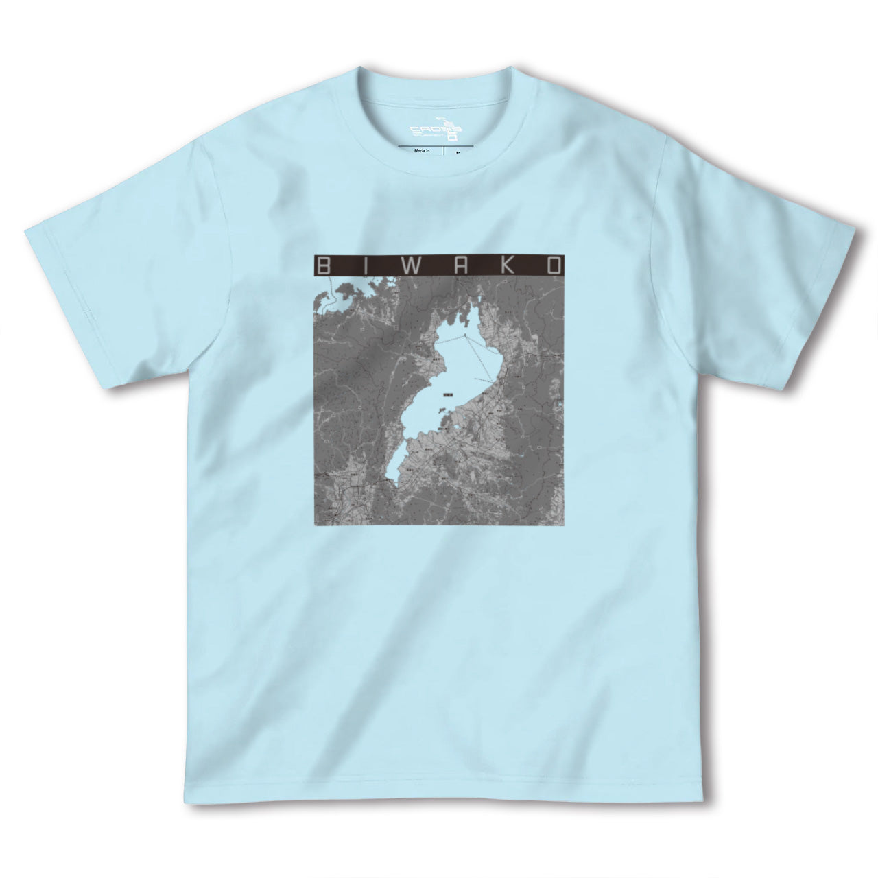 【琵琶湖2(滋賀県)】地図柄ヘビーウェイトTシャツ