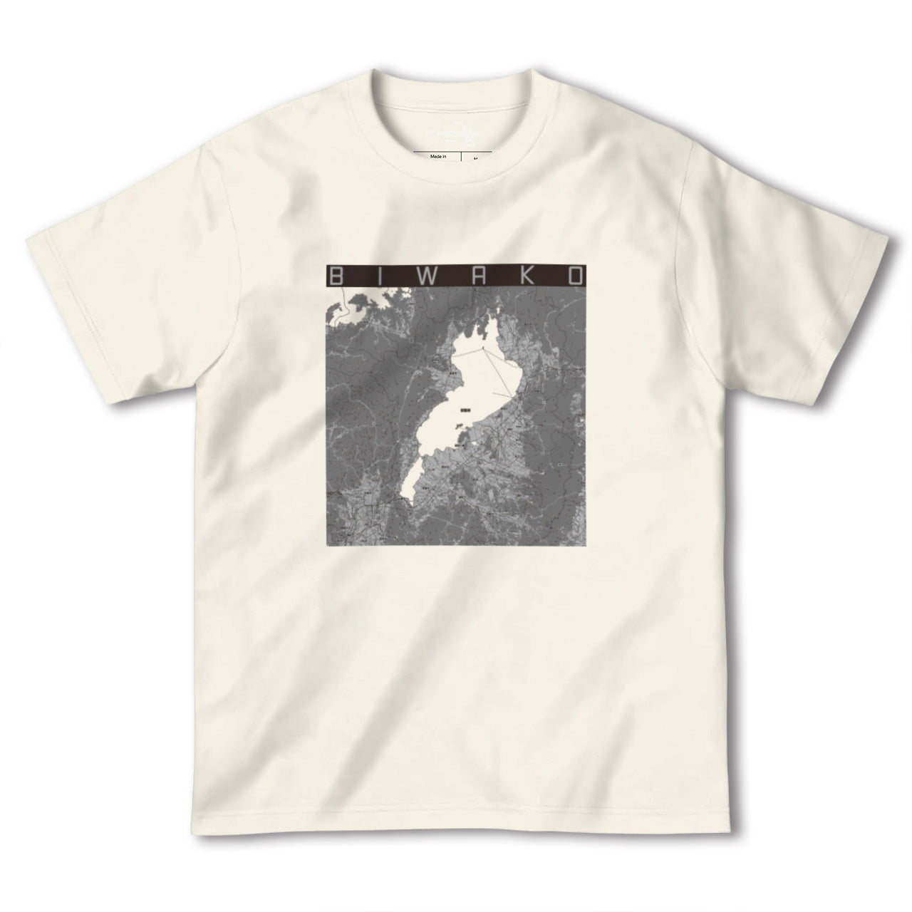 【琵琶湖2(滋賀県)】地図柄ヘビーウェイトTシャツ
