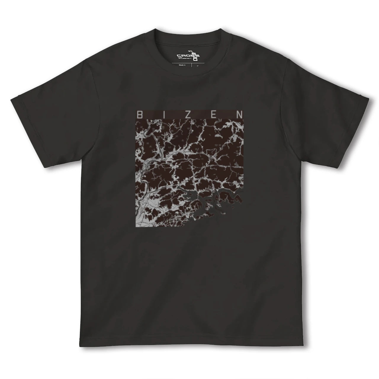 【備前(岡山県)】地図柄ヘビーウェイトTシャツ