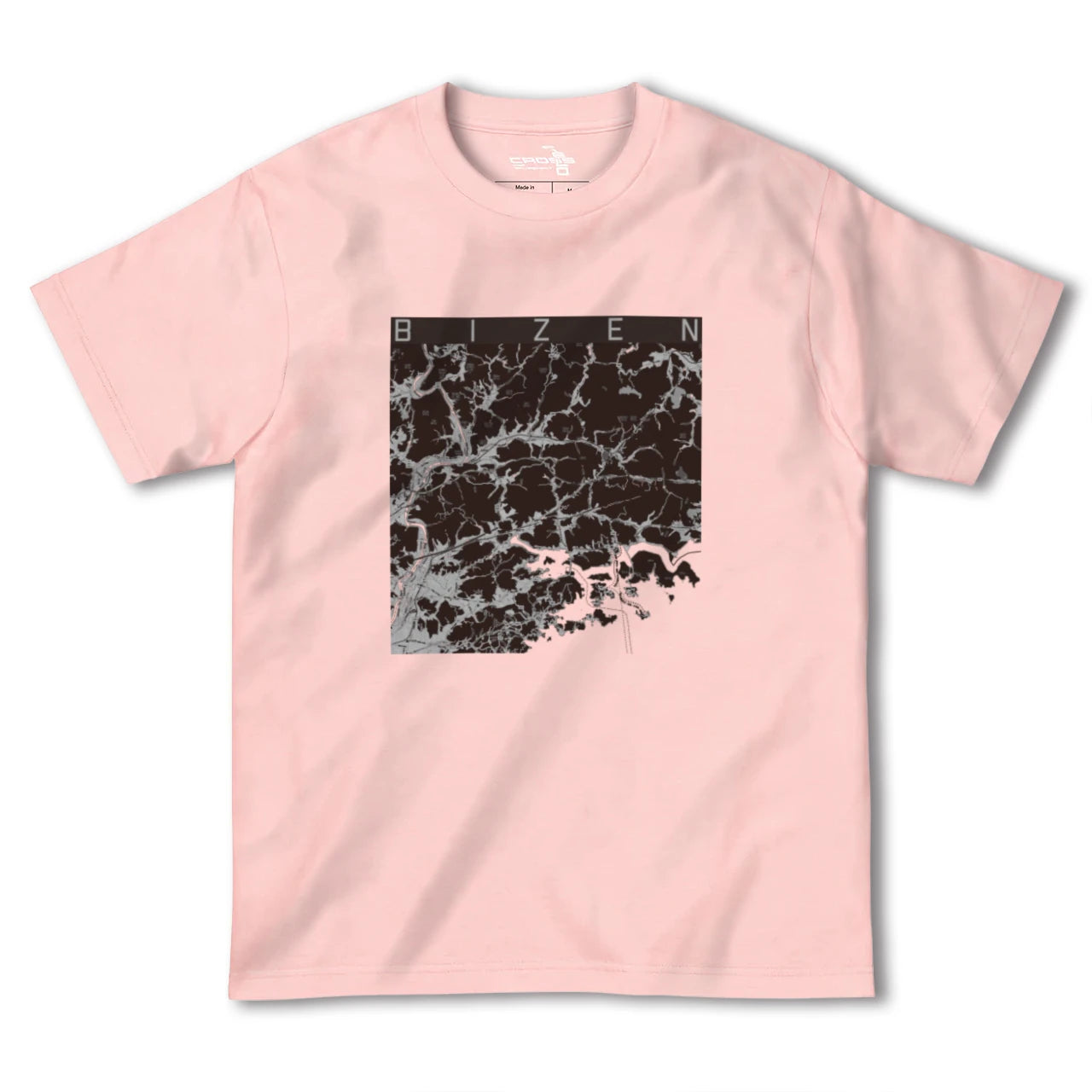 【備前(岡山県)】地図柄ヘビーウェイトTシャツ