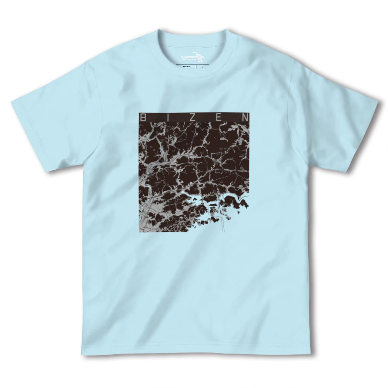 【備前(岡山県)】地図柄ヘビーウェイトTシャツ