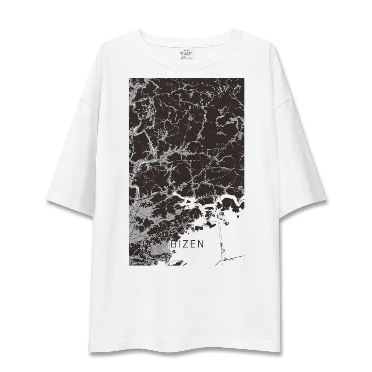 【備前(岡山県)】地図柄ビッグシルエットTシャツ