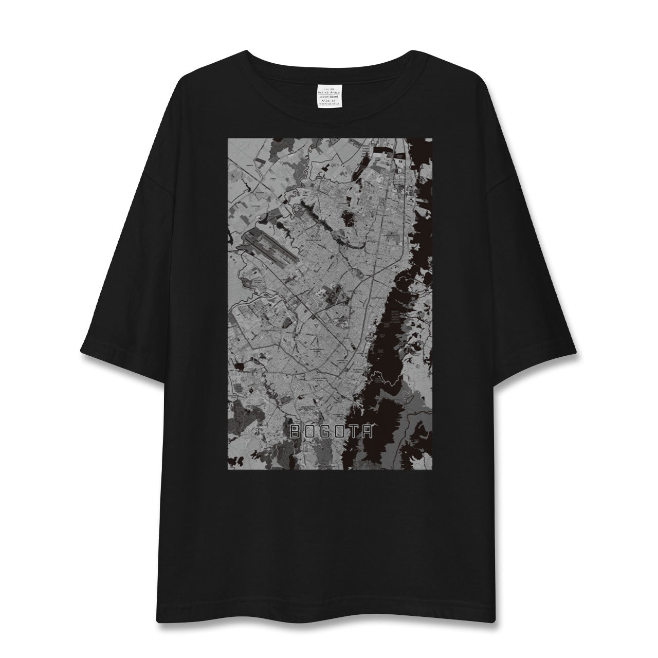 【ボゴタ(コロンビア)】地図柄ビッグシルエットTシャツ
