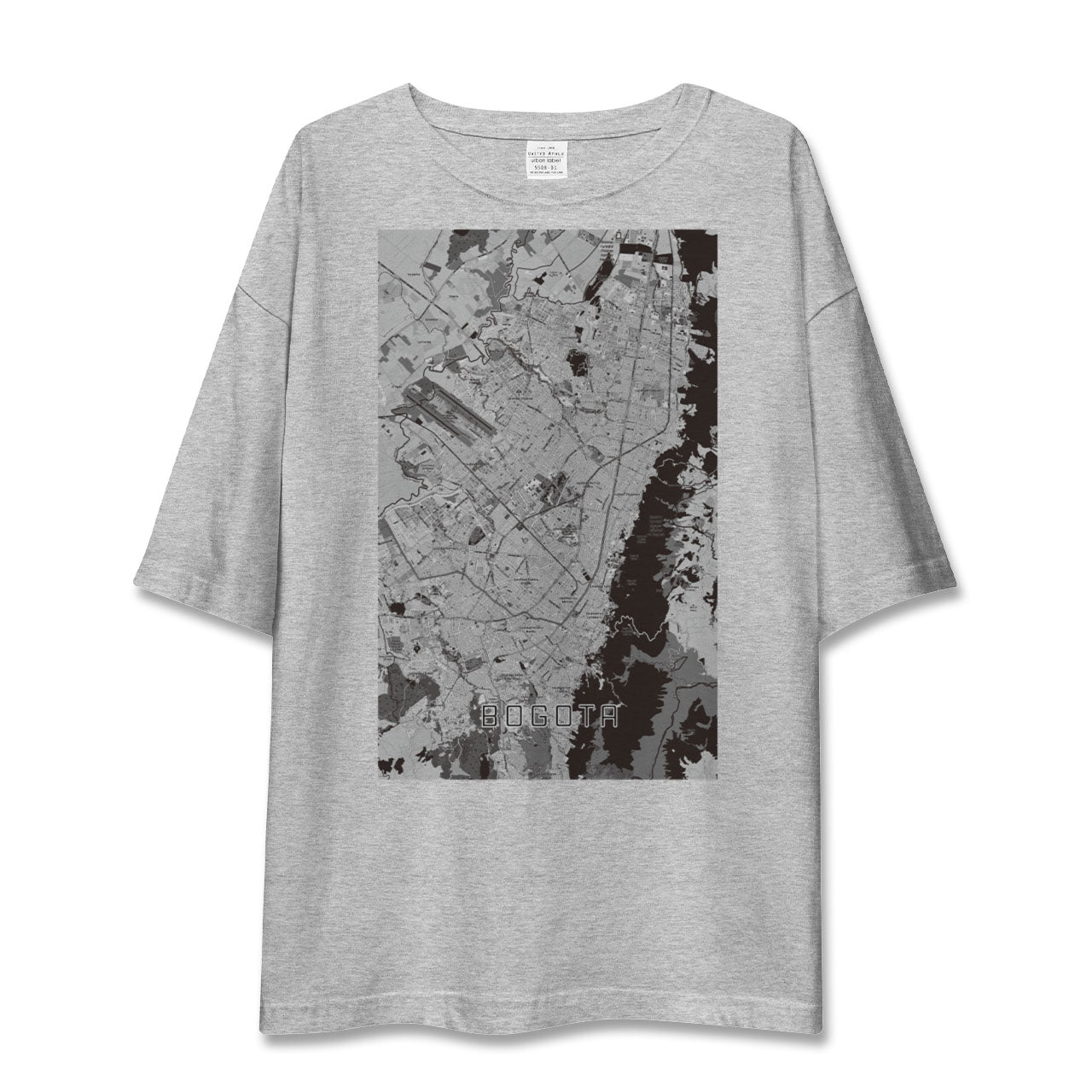【ボゴタ(コロンビア)】地図柄ビッグシルエットTシャツ