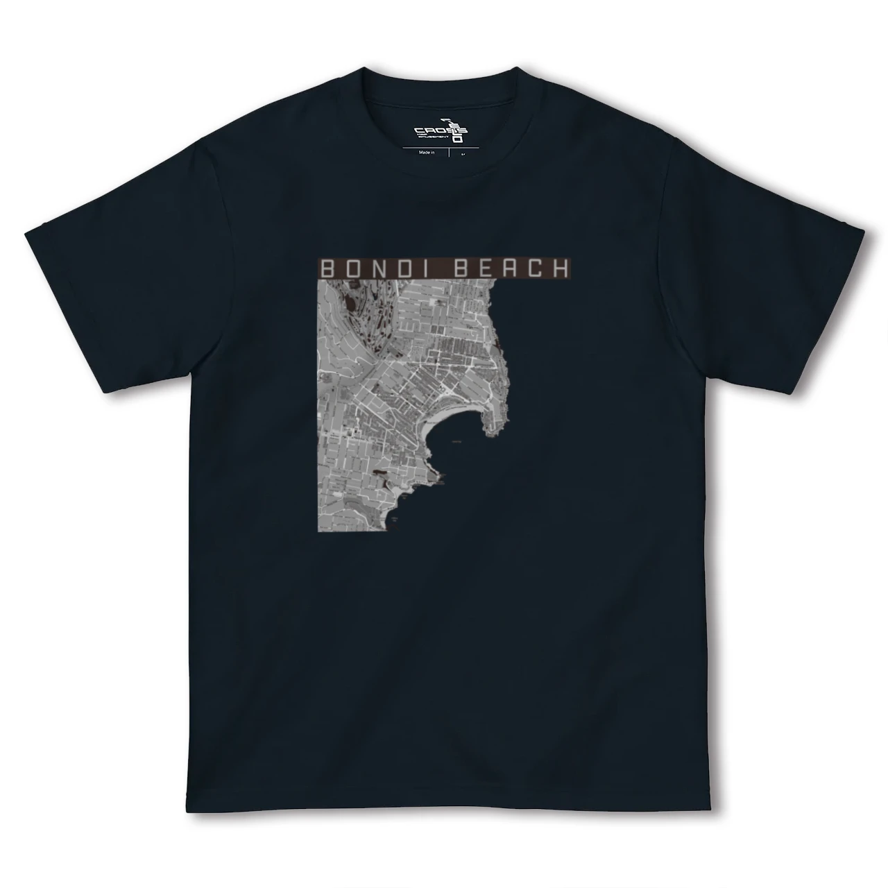 【ボンダイビーチ(オーストラリア)】地図柄ヘビーウェイトTシャツ