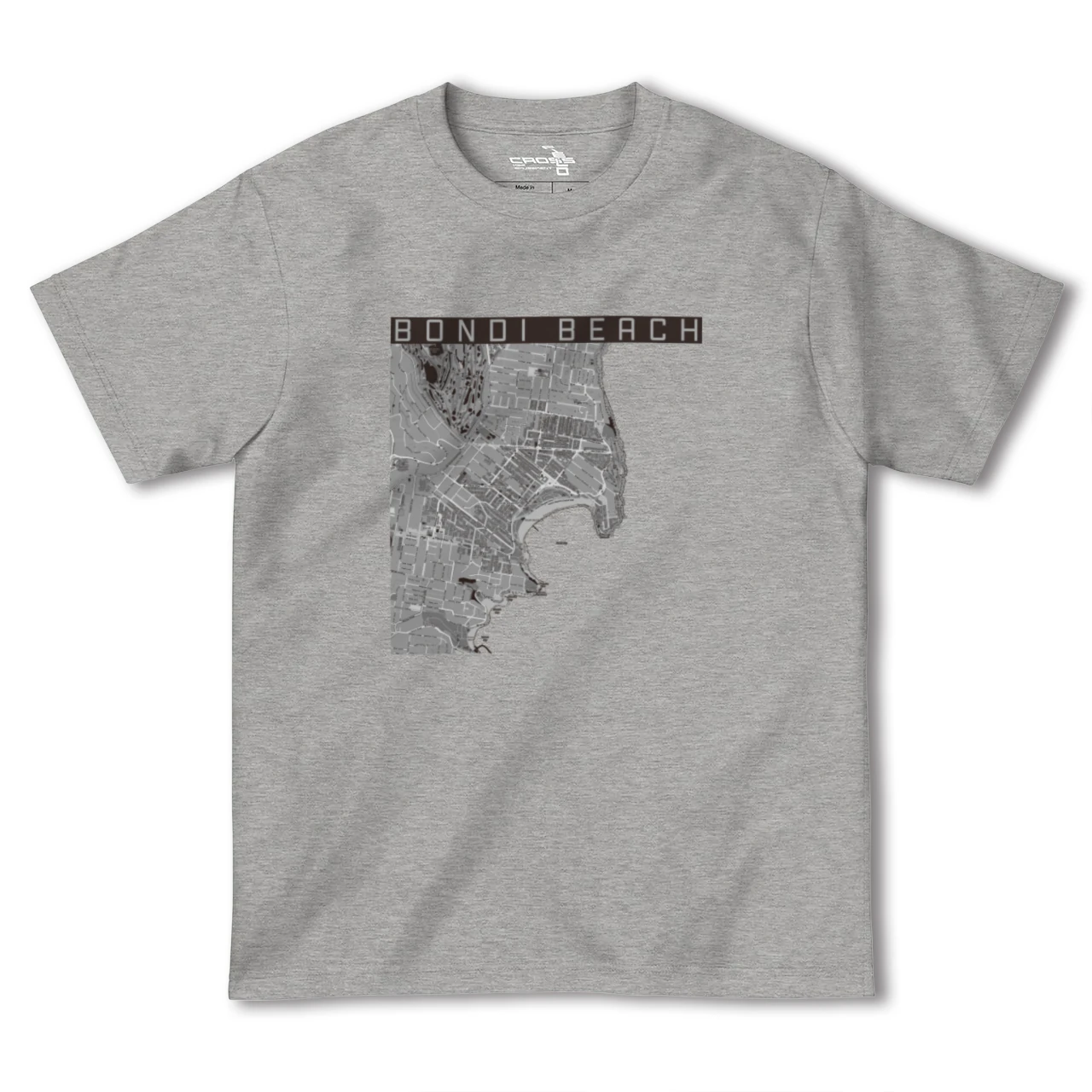 【ボンダイビーチ(オーストラリア)】地図柄ヘビーウェイトTシャツ