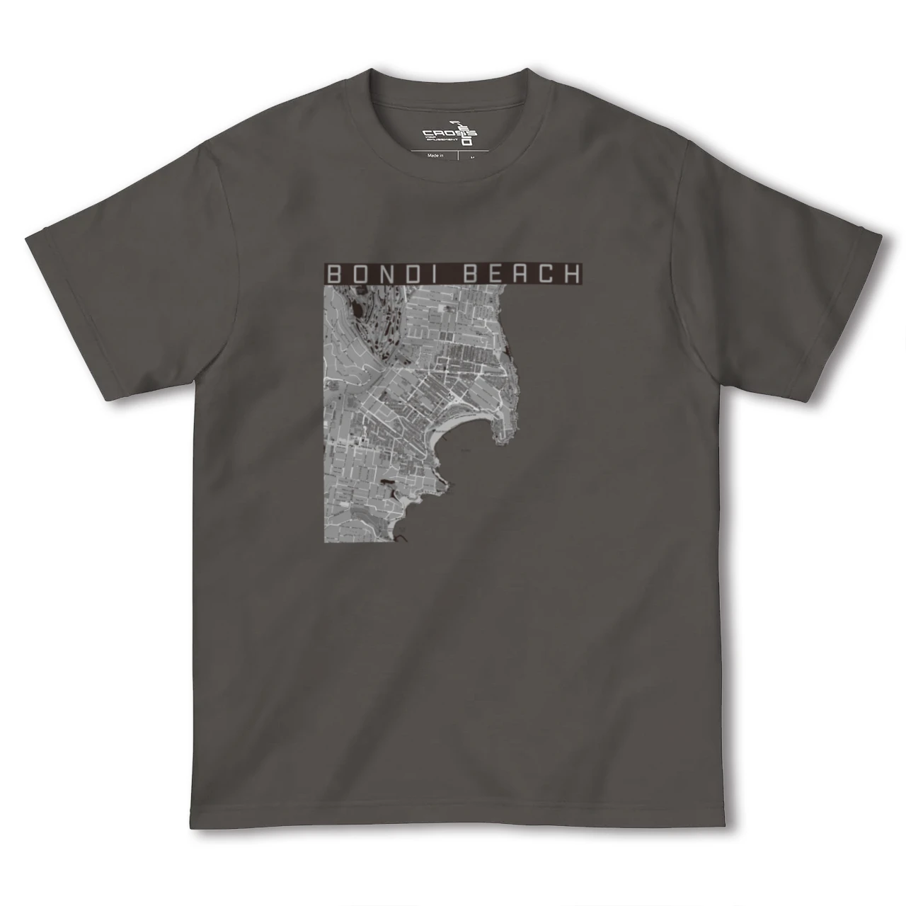 【ボンダイビーチ(オーストラリア)】地図柄ヘビーウェイトTシャツ