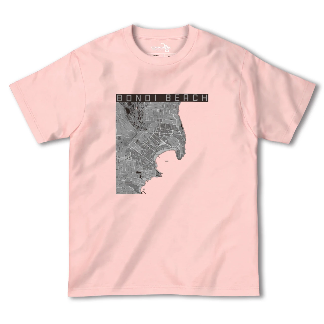 【ボンダイビーチ(オーストラリア)】地図柄ヘビーウェイトTシャツ