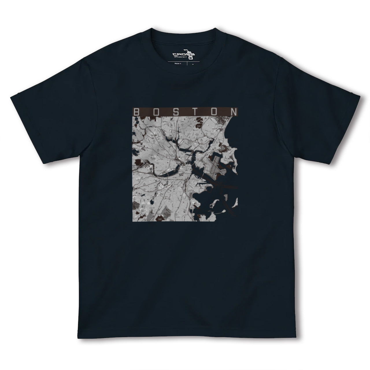 【ボストン(アメリカ)】地図柄ヘビーウェイトTシャツ