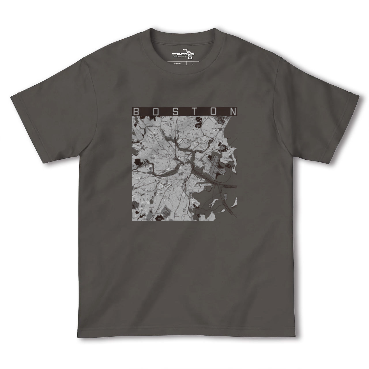 【ボストン(アメリカ)】地図柄ヘビーウェイトTシャツ