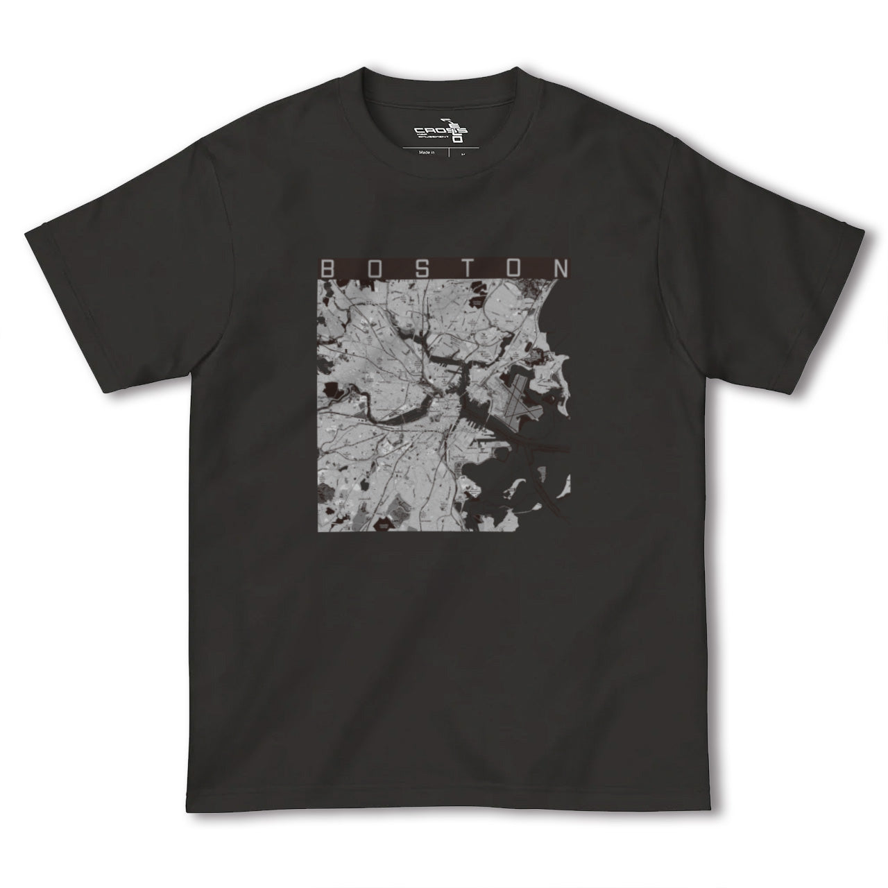 【ボストン(アメリカ)】地図柄ヘビーウェイトTシャツ