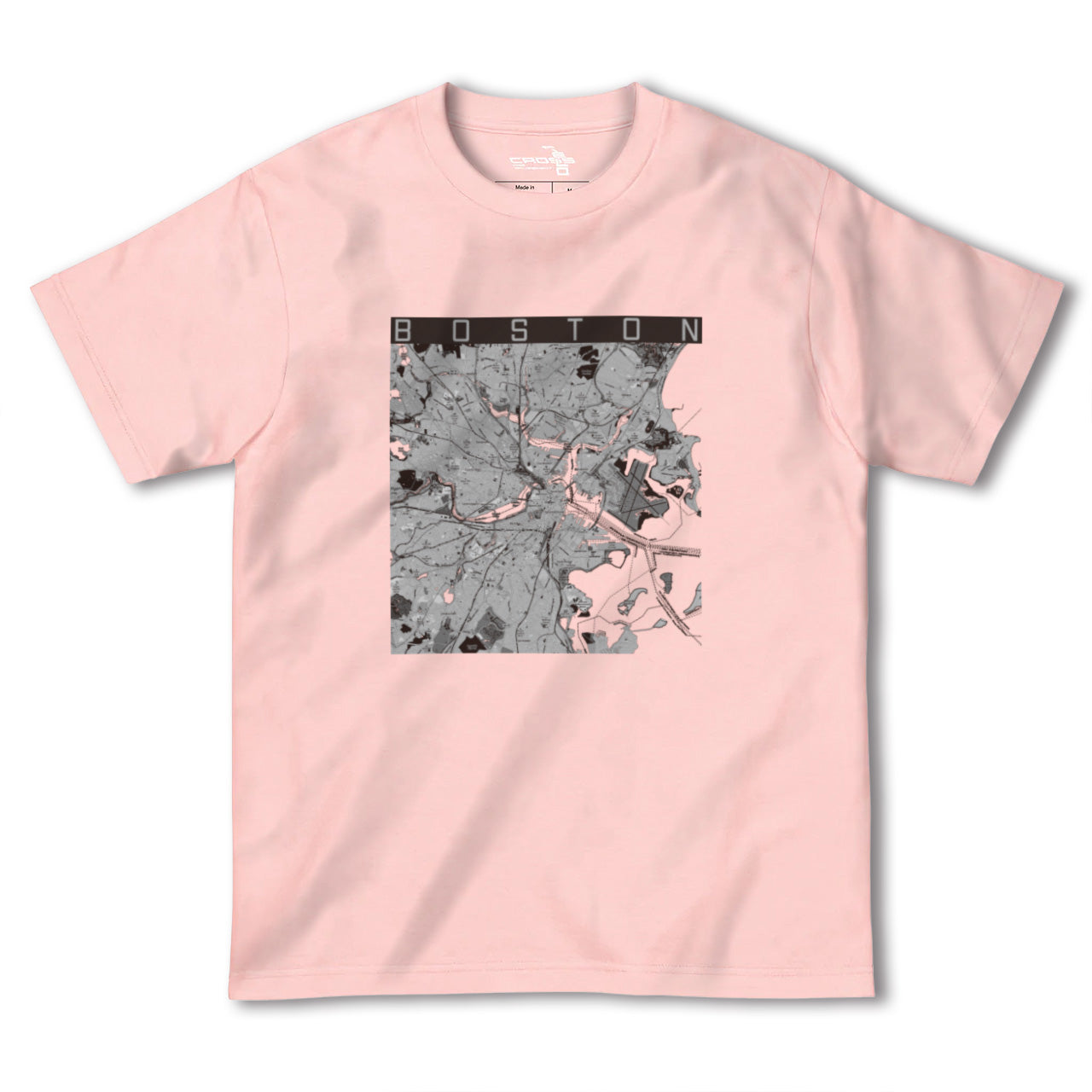 【ボストン(アメリカ)】地図柄ヘビーウェイトTシャツ