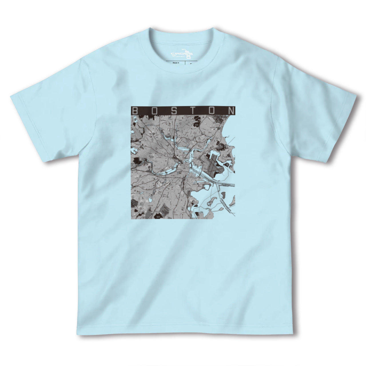 【ボストン(アメリカ)】地図柄ヘビーウェイトTシャツ