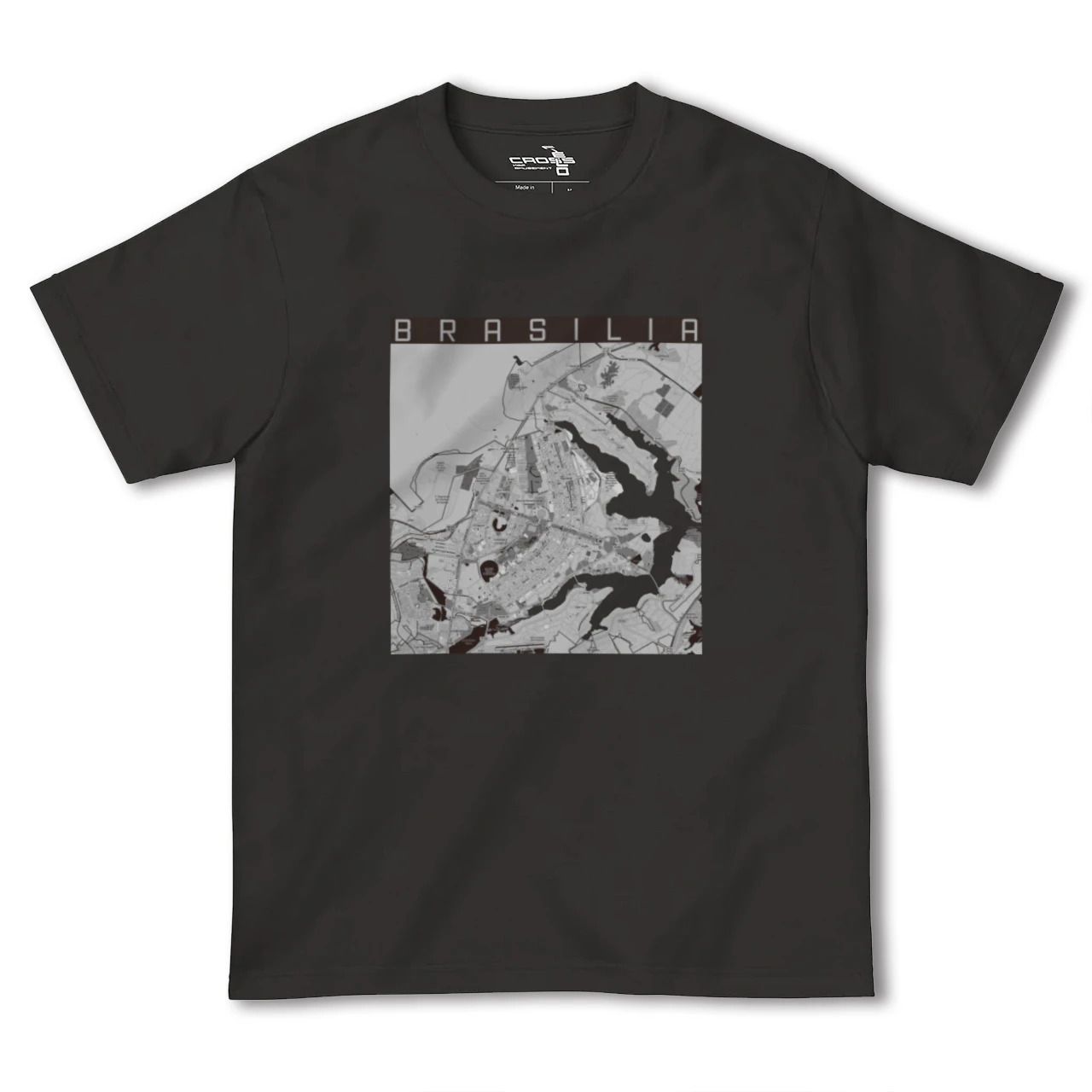 【ブラジリア(ブラジル)】地図柄ヘビーウェイトTシャツ