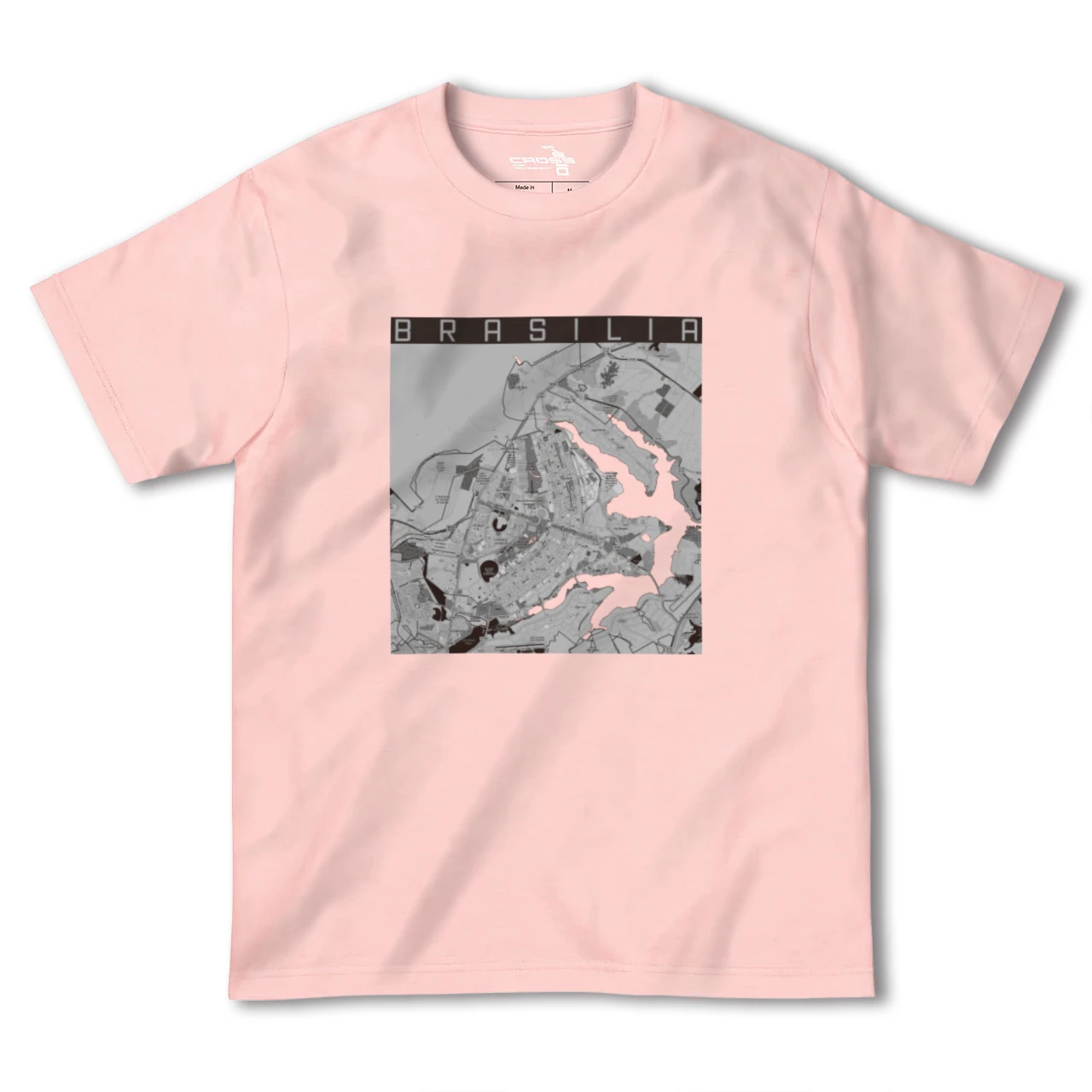 【ブラジリア(ブラジル)】地図柄ヘビーウェイトTシャツ