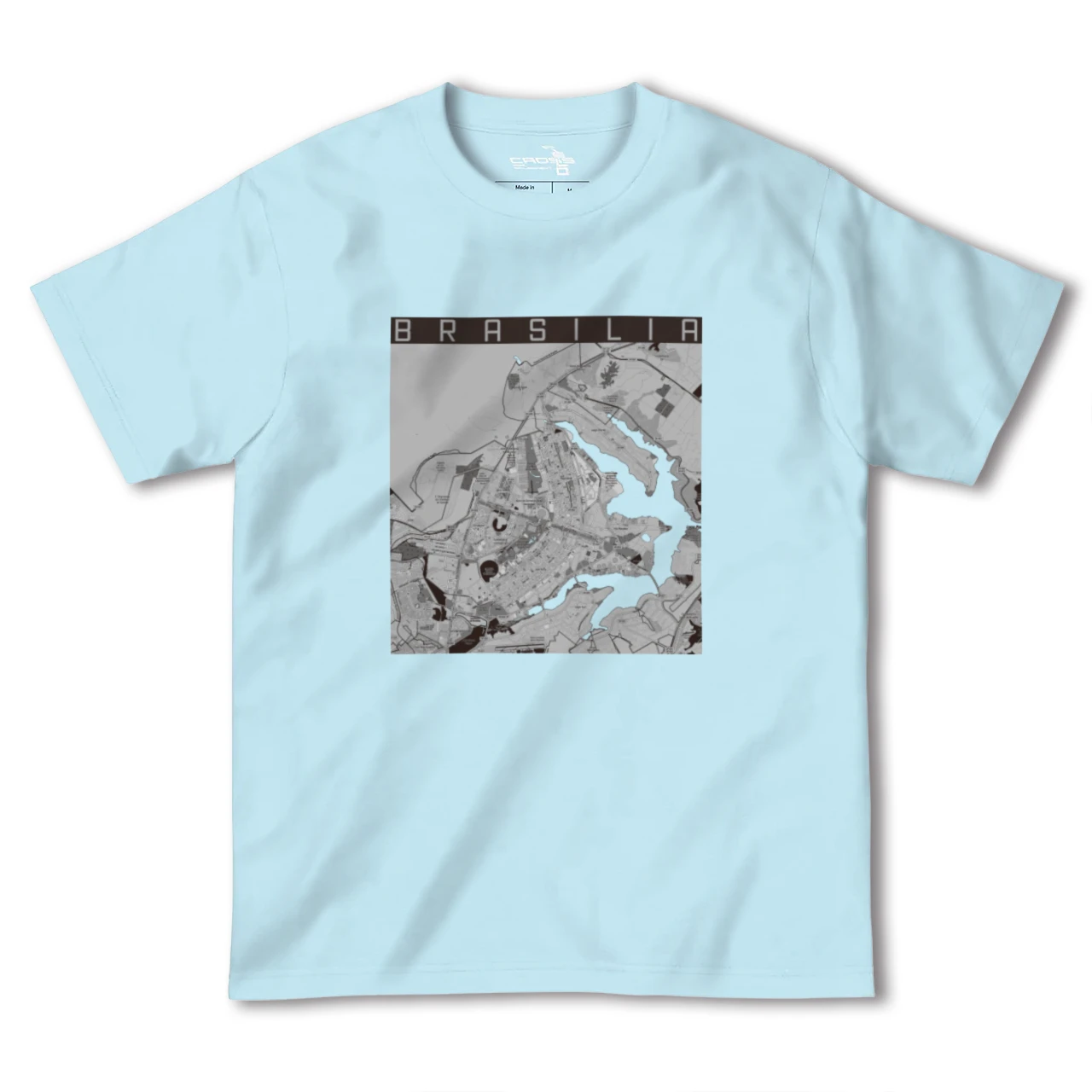 【ブラジリア(ブラジル)】地図柄ヘビーウェイトTシャツ