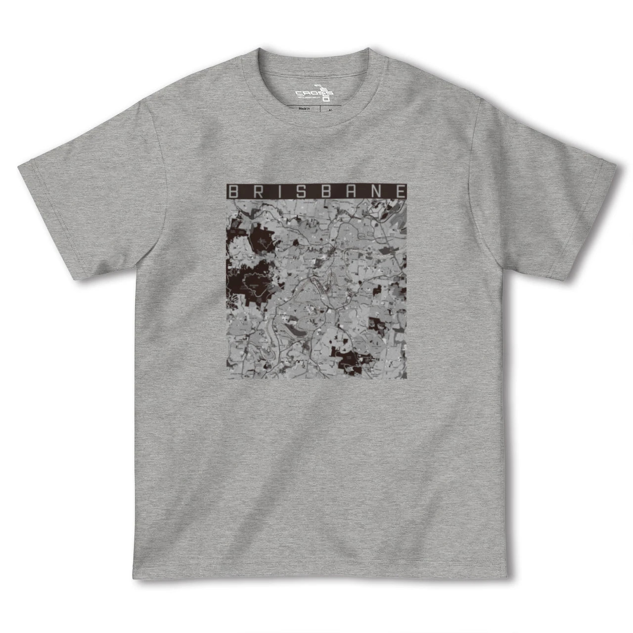 【ブリスベン(オーストラリア)】地図柄ヘビーウェイトTシャツ