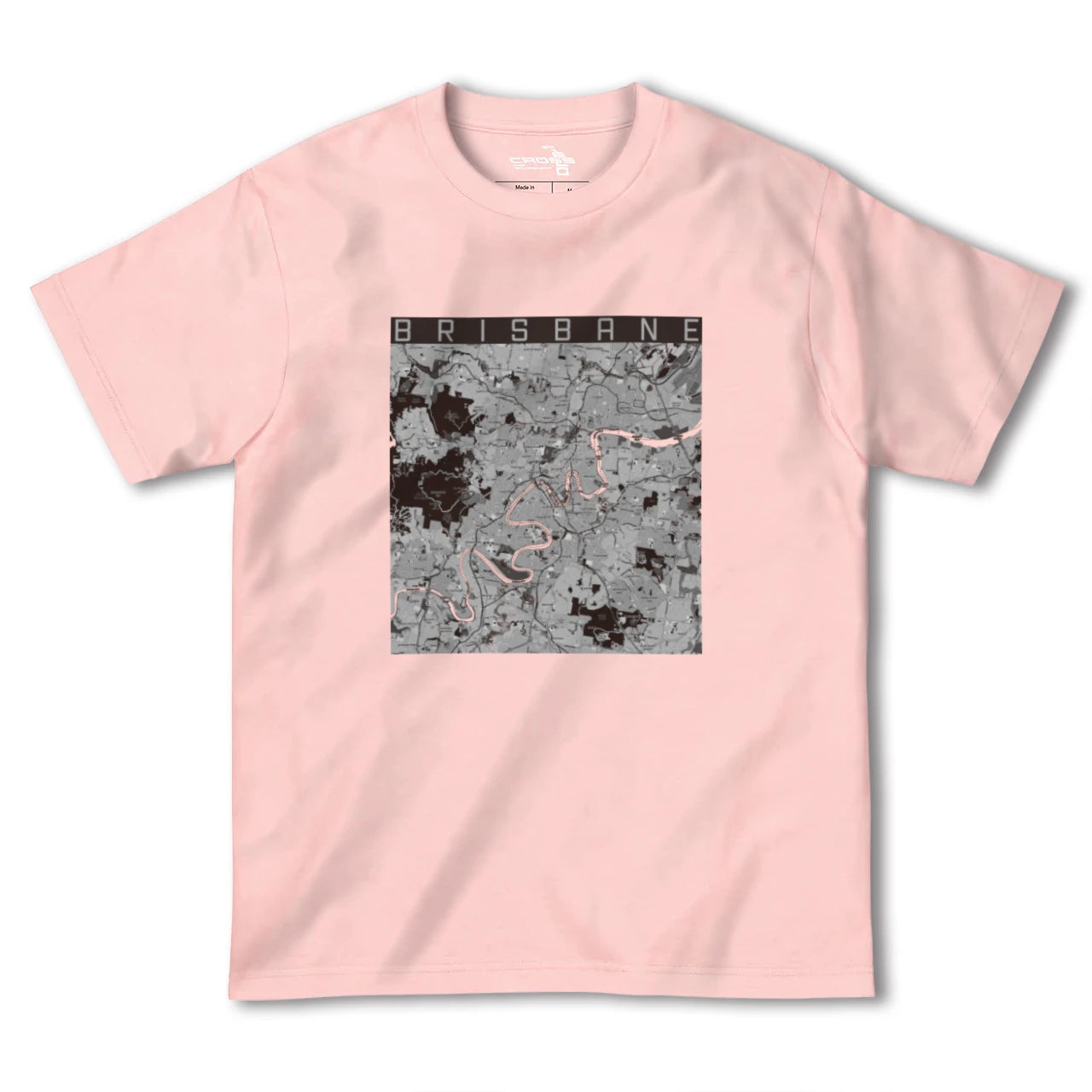 【ブリスベン(オーストラリア)】地図柄ヘビーウェイトTシャツ