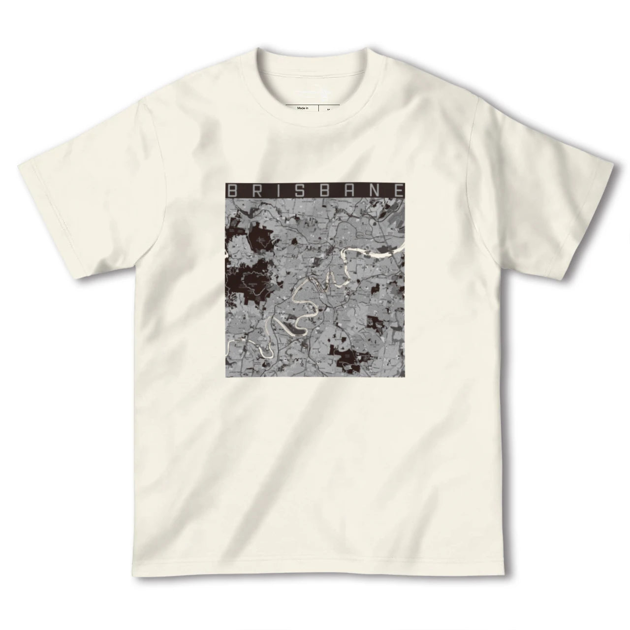 【ブリスベン(オーストラリア)】地図柄ヘビーウェイトTシャツ