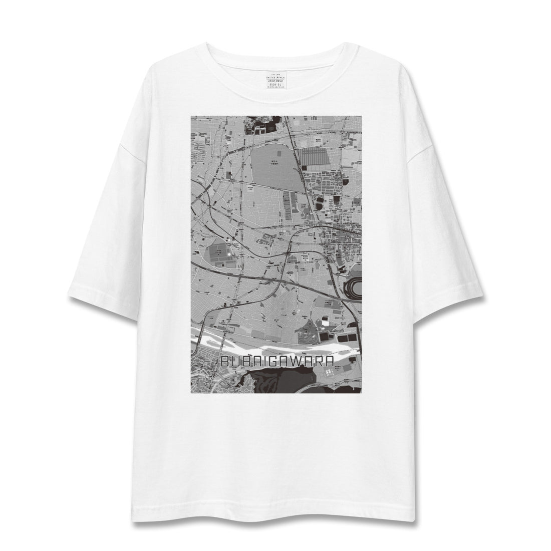 【分倍河原(東京都)】地図柄ビッグシルエットTシャツ