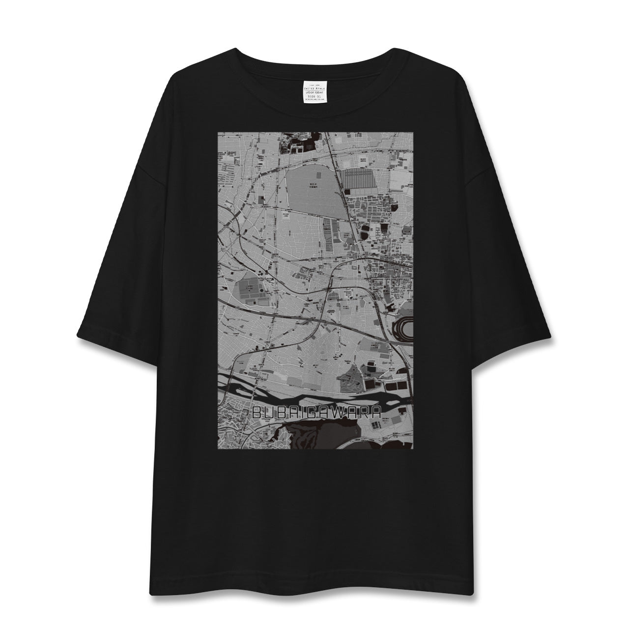 【分倍河原(東京都)】地図柄ビッグシルエットTシャツ