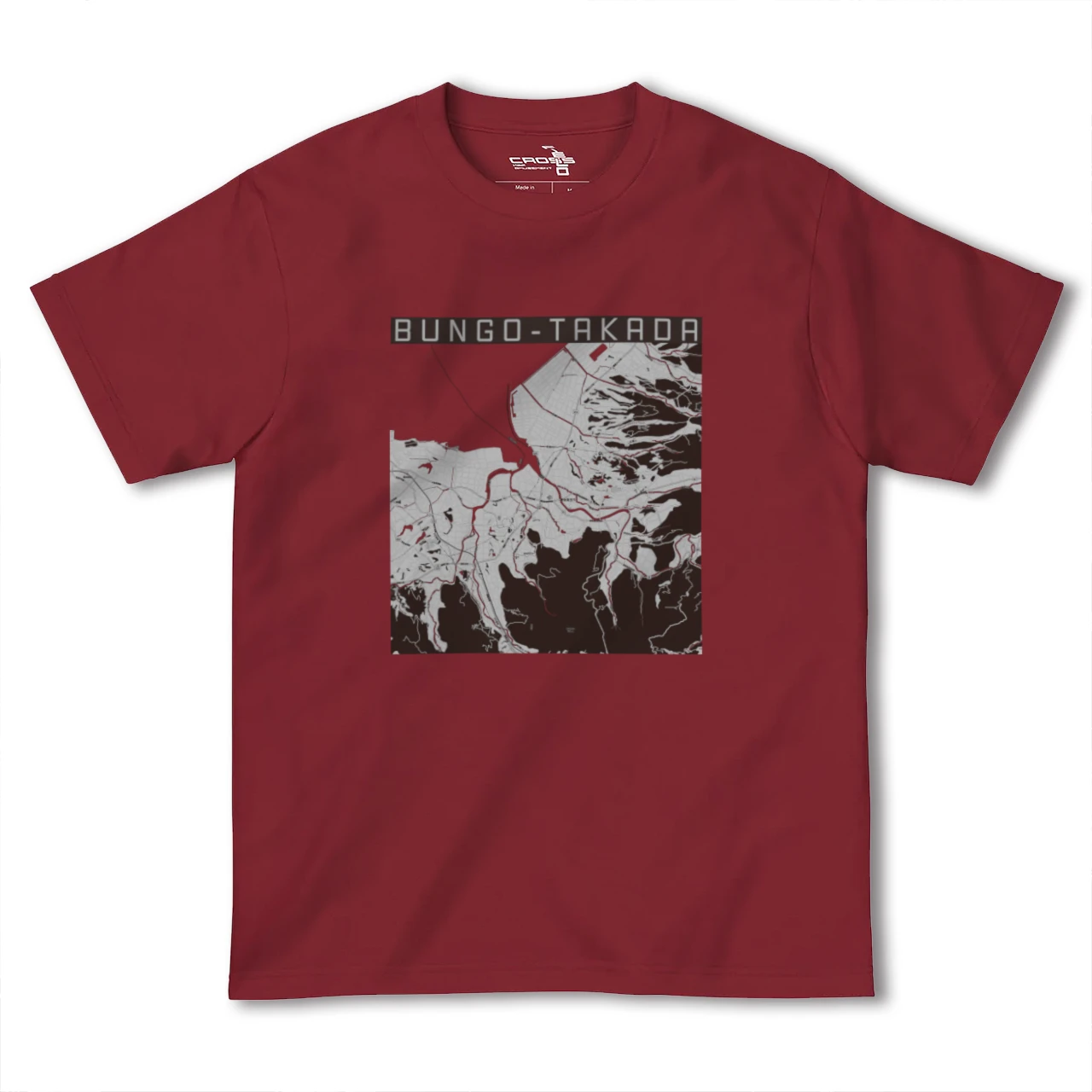 【豊後高田(大分県)】地図柄ヘビーウェイトTシャツ