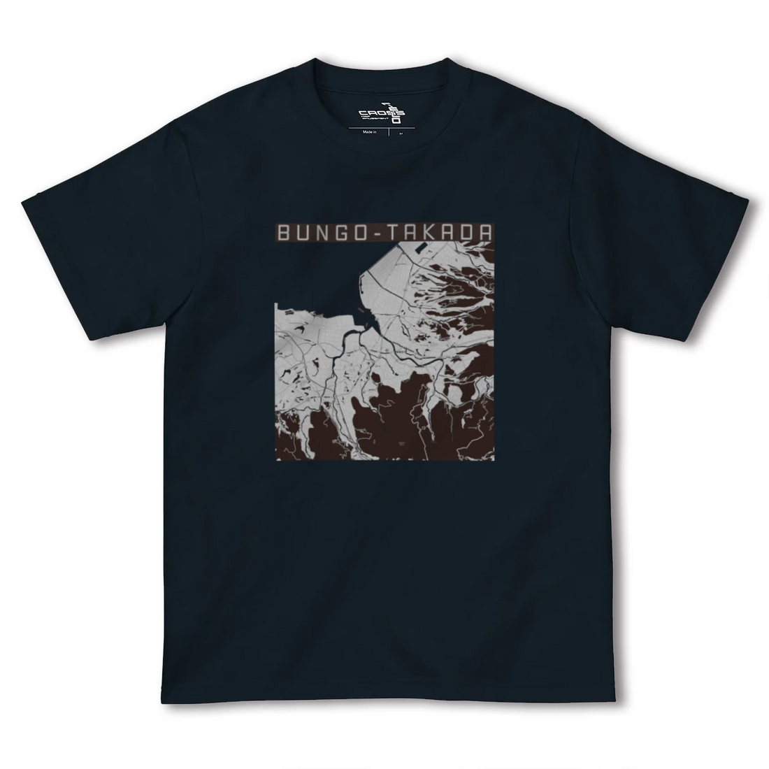 【豊後高田(大分県)】地図柄ヘビーウェイトTシャツ