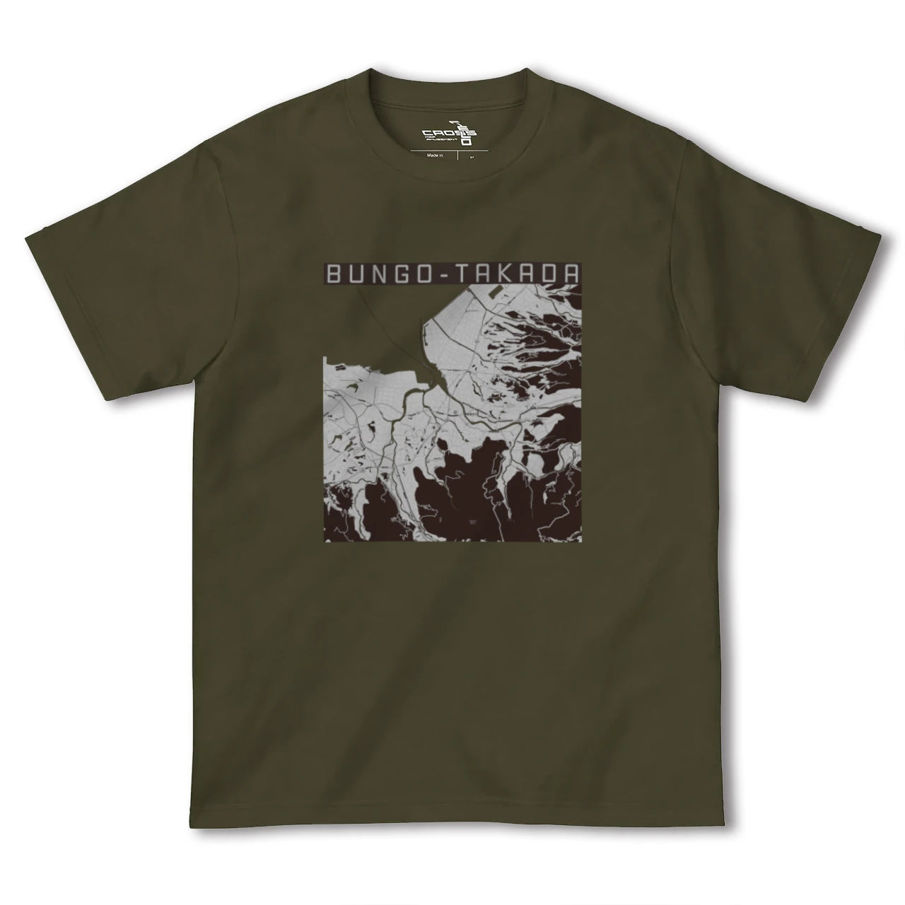 【豊後高田(大分県)】地図柄ヘビーウェイトTシャツ