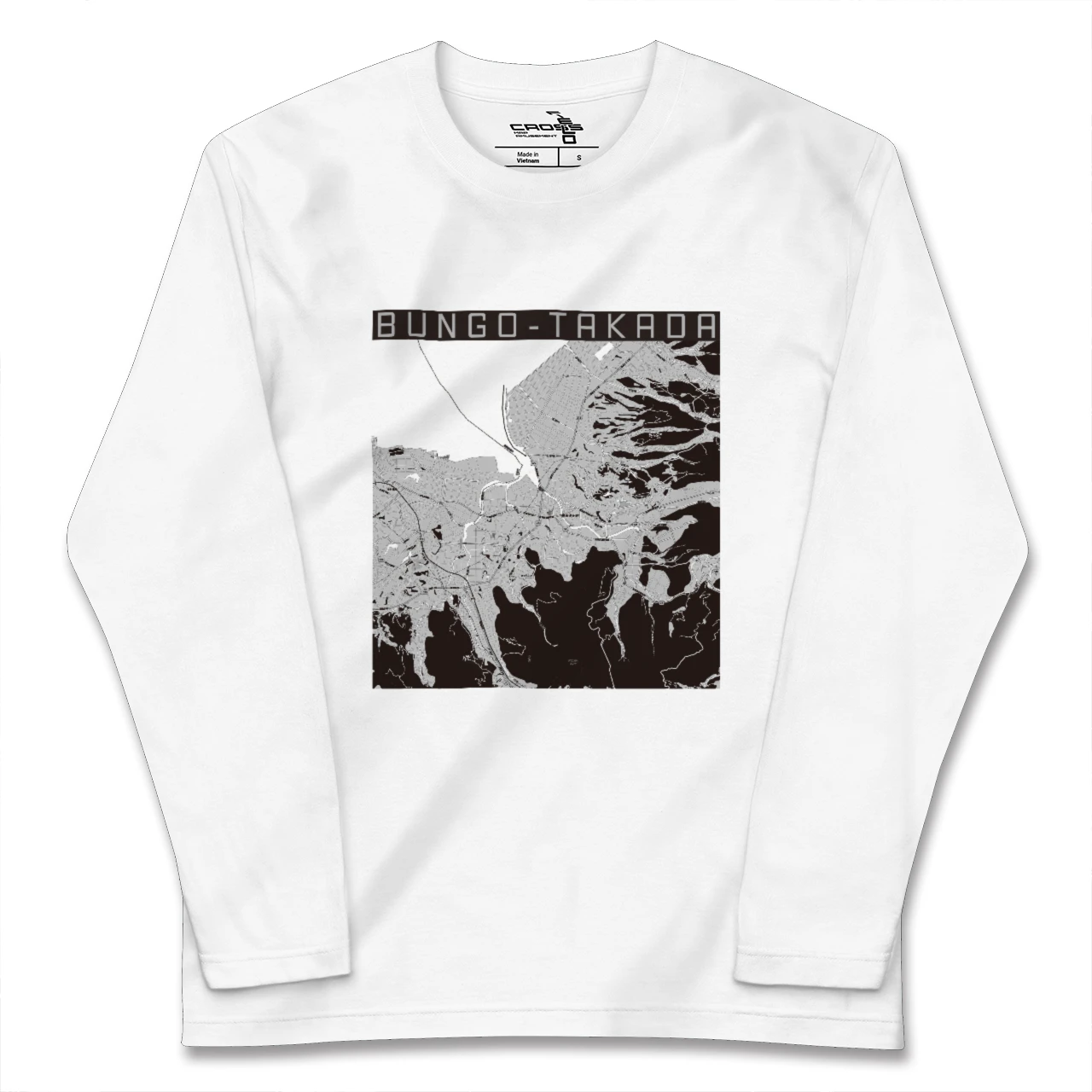 【豊後高田(大分県)】地図柄ロングスリーブTシャツ