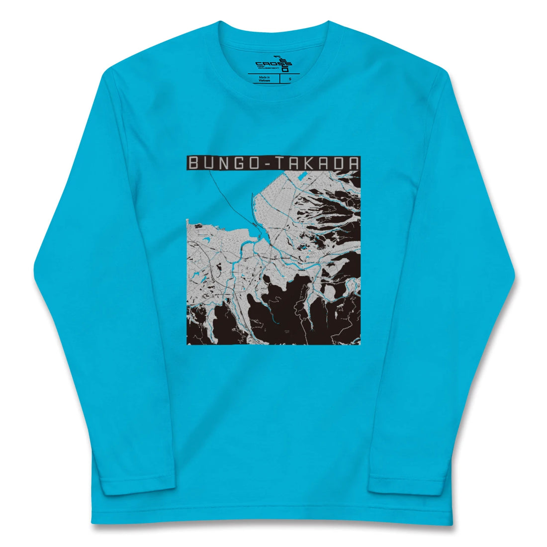 【豊後高田(大分県)】地図柄ロングスリーブTシャツ