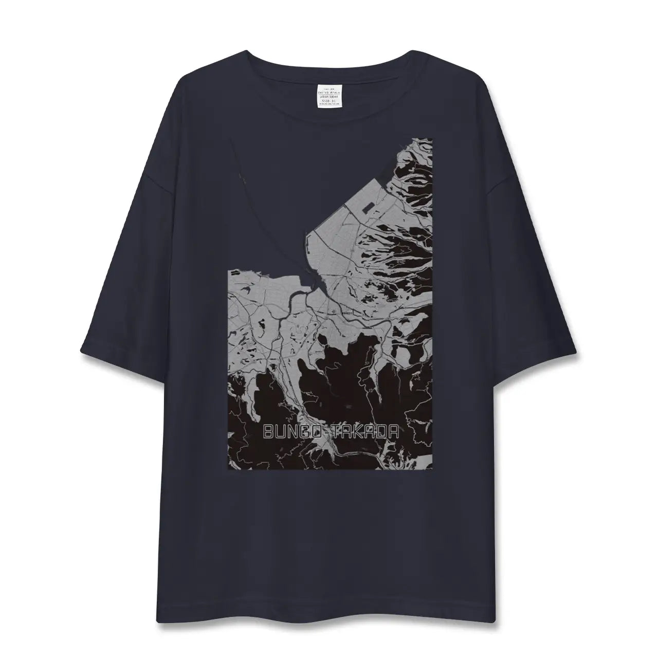 【豊後高田(大分県)】地図柄ビッグシルエットTシャツ