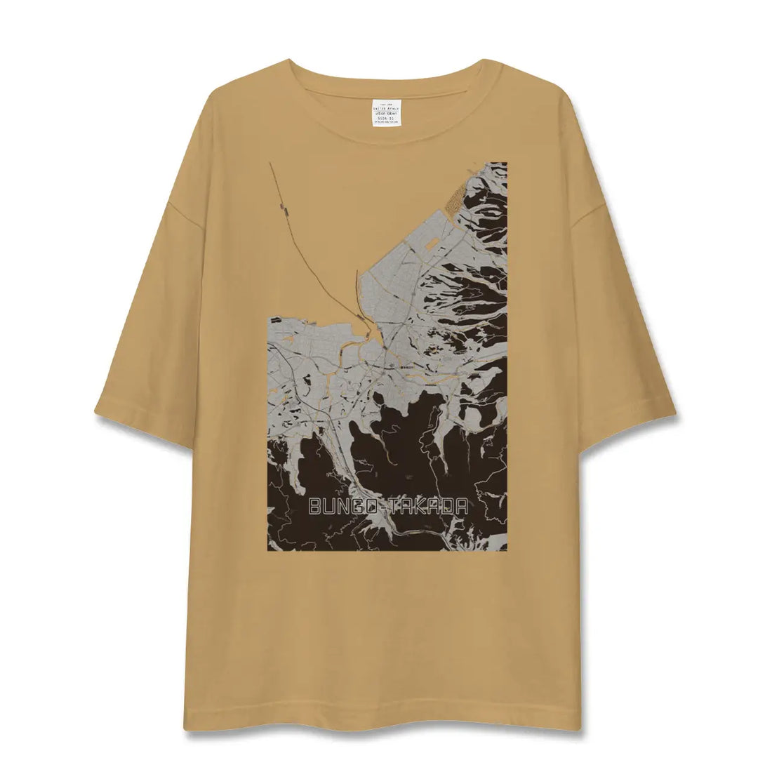 【豊後高田(大分県)】地図柄ビッグシルエットTシャツ