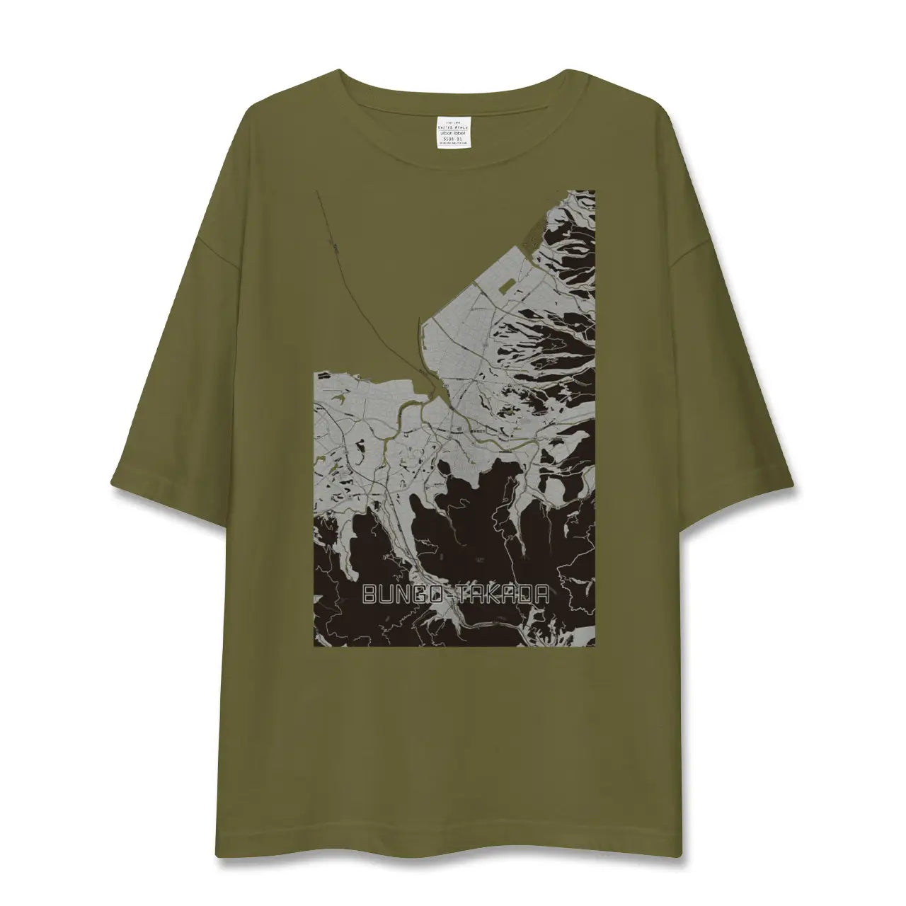 【豊後高田(大分県)】地図柄ビッグシルエットTシャツ