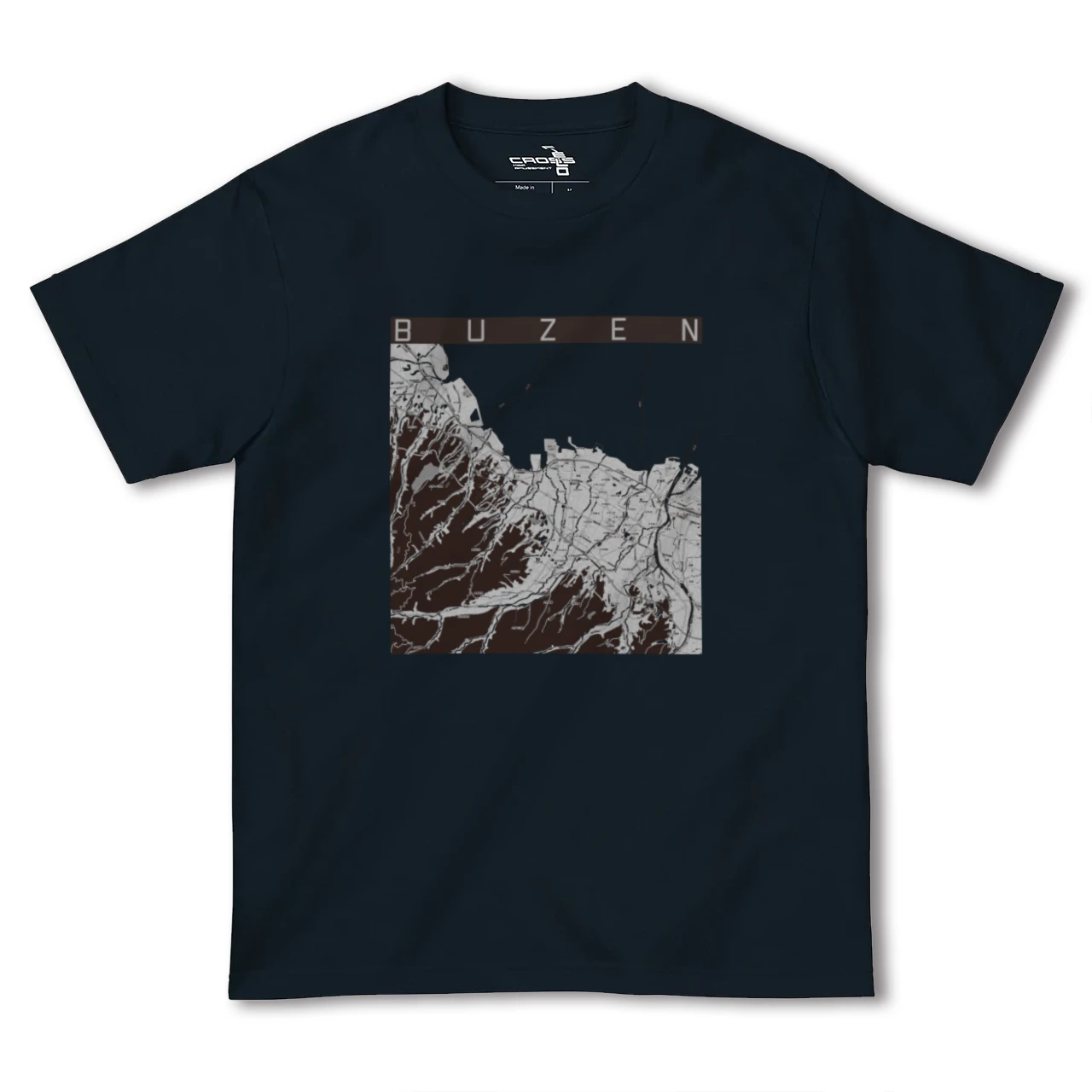 【豊前(福岡県)】地図柄ヘビーウェイトTシャツ