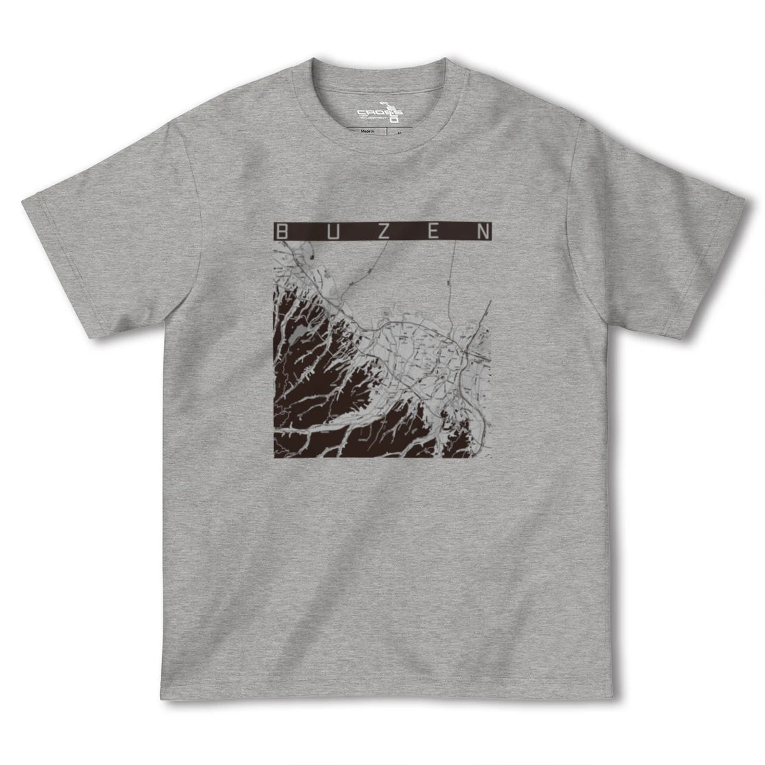 【豊前(福岡県)】地図柄ヘビーウェイトTシャツ