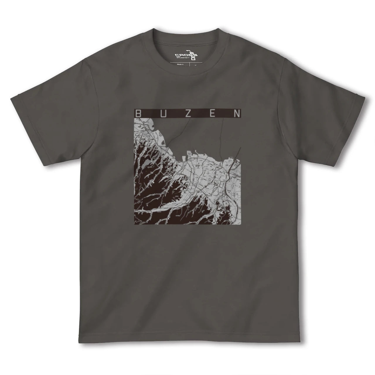 【豊前(福岡県)】地図柄ヘビーウェイトTシャツ