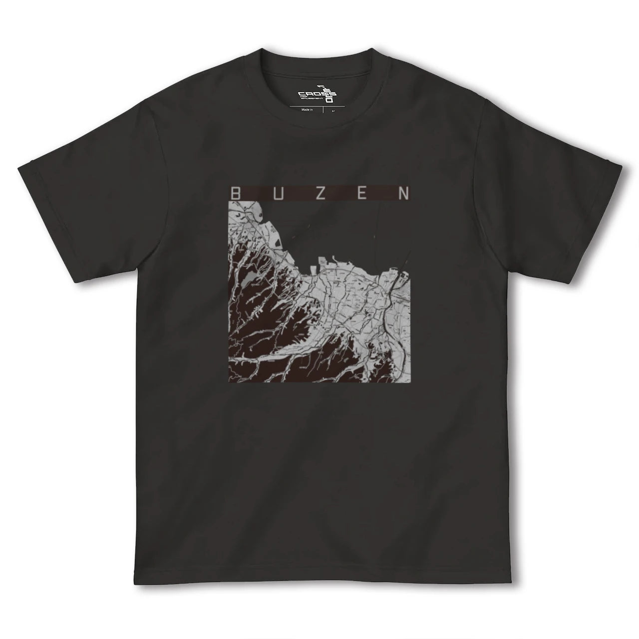 【豊前(福岡県)】地図柄ヘビーウェイトTシャツ