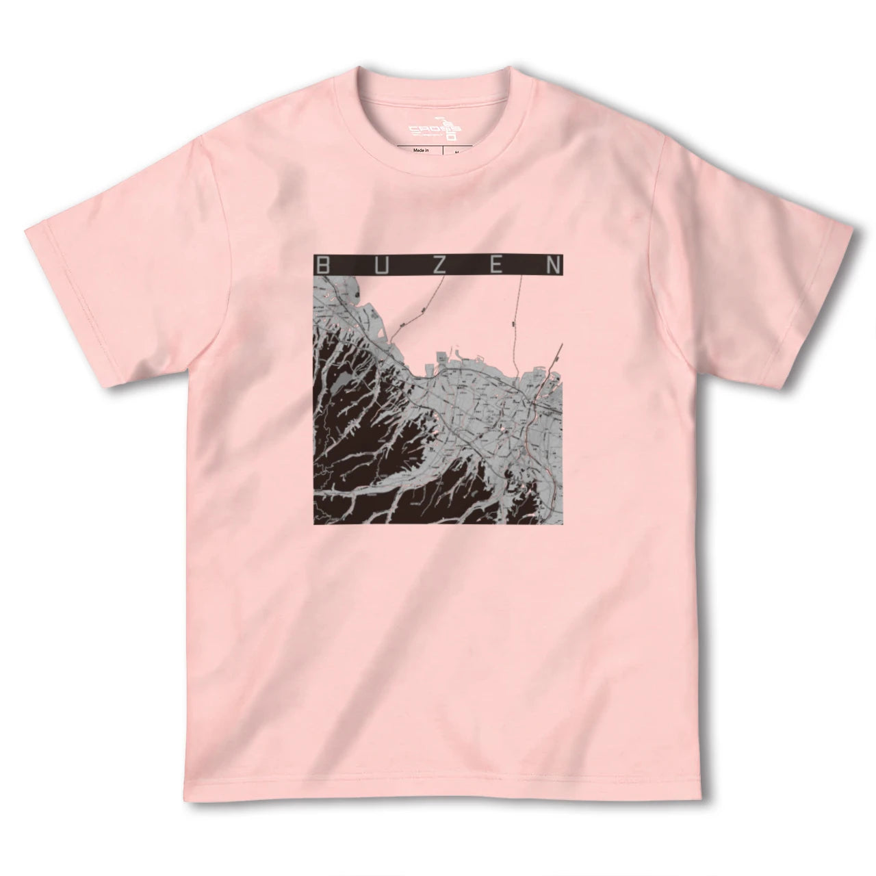 【豊前(福岡県)】地図柄ヘビーウェイトTシャツ