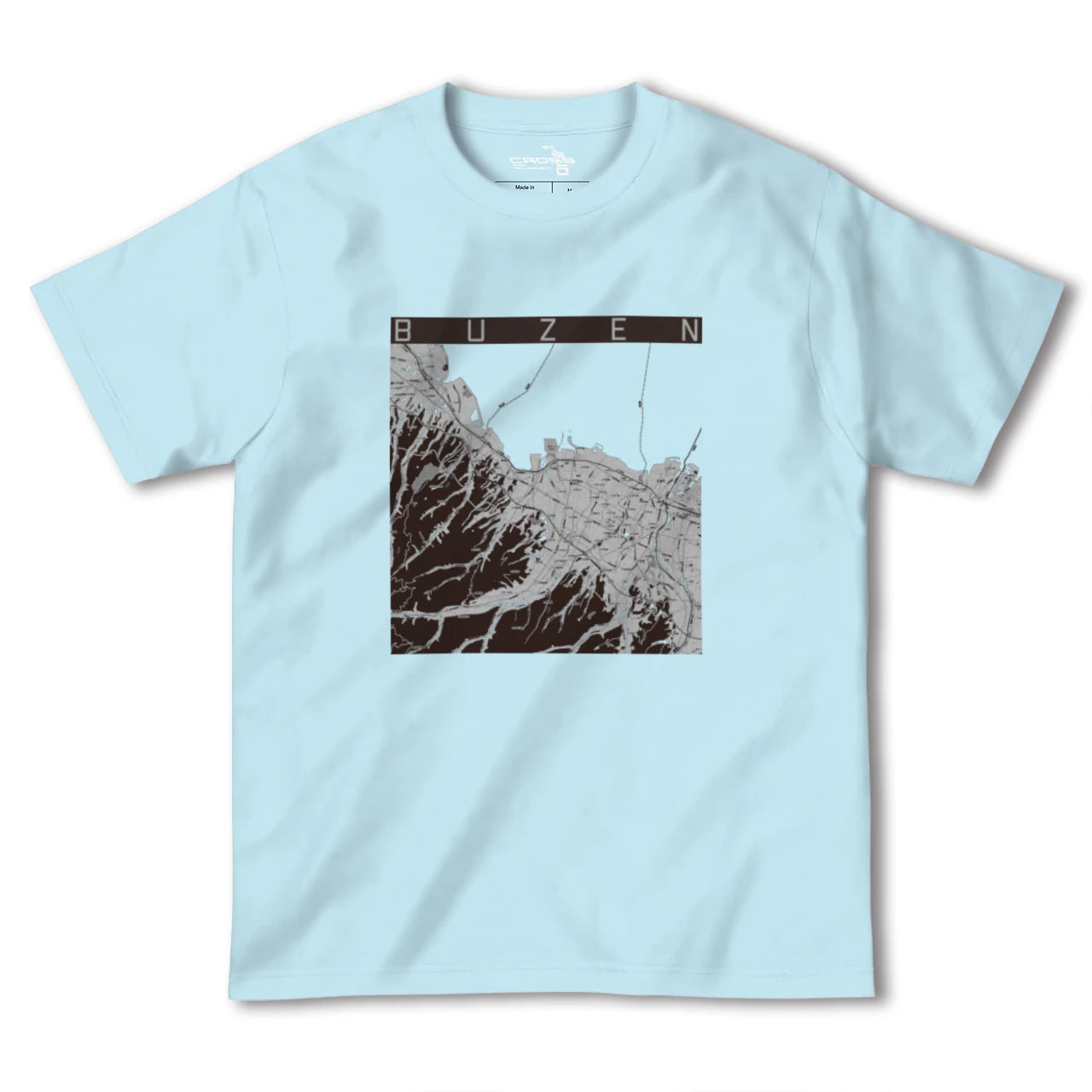【豊前(福岡県)】地図柄ヘビーウェイトTシャツ